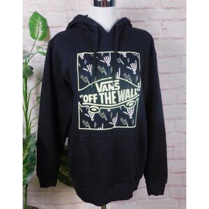 Vans Black Hoodie with Skeleton Print